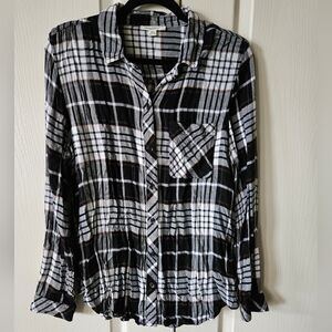 Beach Lunch Lounge plaid shirt, medium